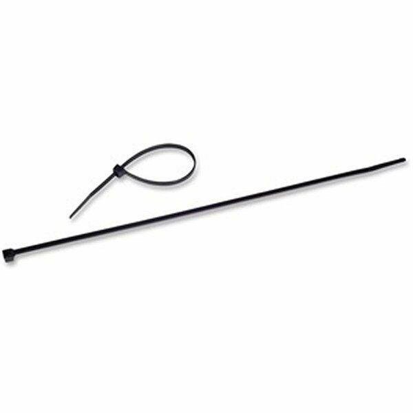 Gourmetgalley 4 x 0.062 in. Black Nylon Cable Tie, 1000PK GO3761282